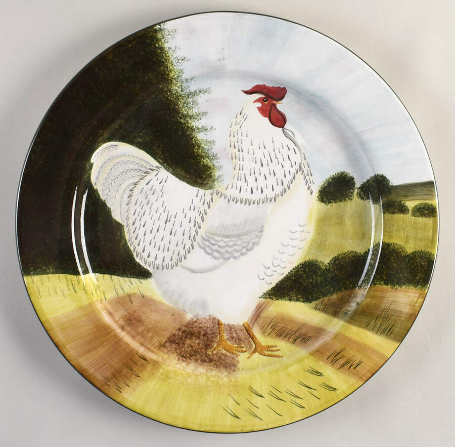 On the Farm 16" Chop Plate (Round Platter) by Sakura-1