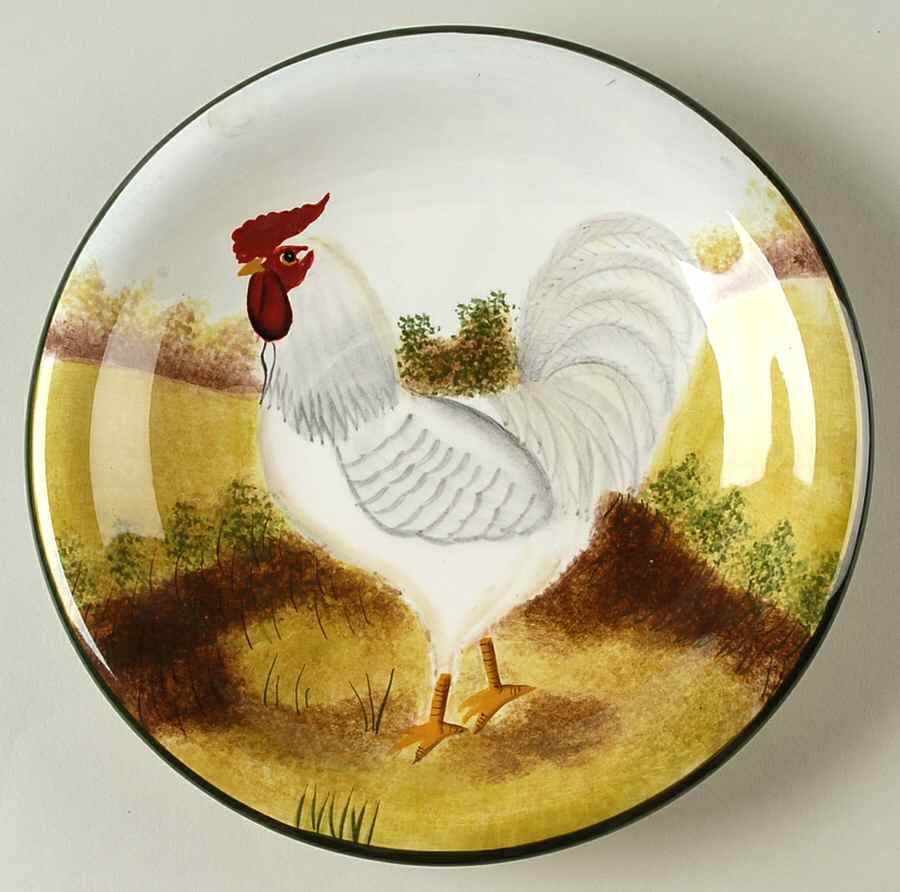 On the Farm Coupe Salad Plate by Sakura-1