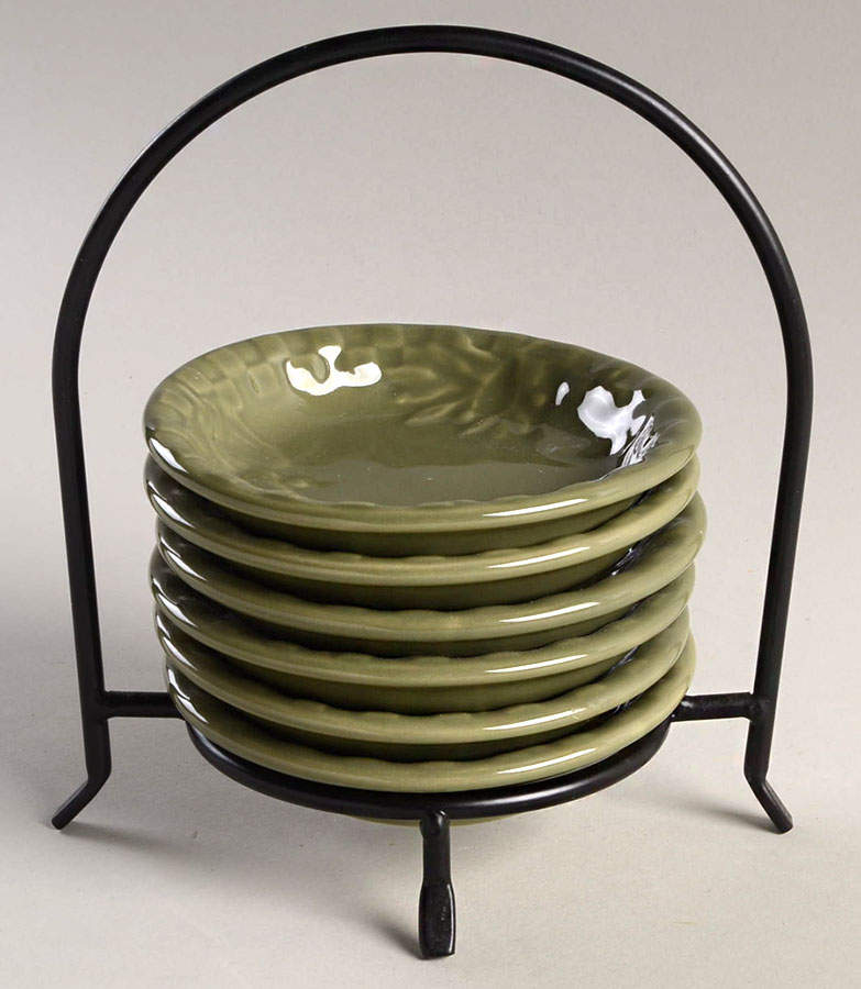 Home Grown Dip Bowl/Plate & Caddy - Set of 6 by Signature-1