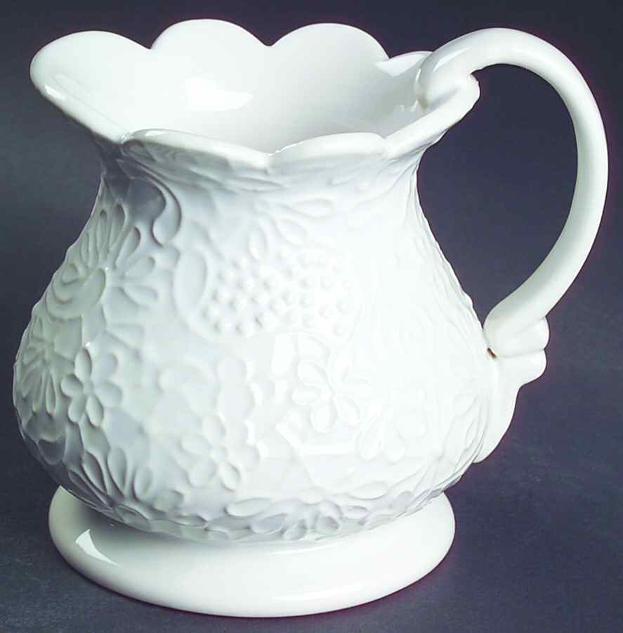 Chantilly White Lace Creamer by Studio Nova-1