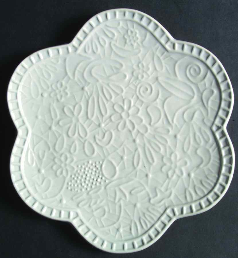 Chantilly White Lace Salad Plate by Studio Nova-1