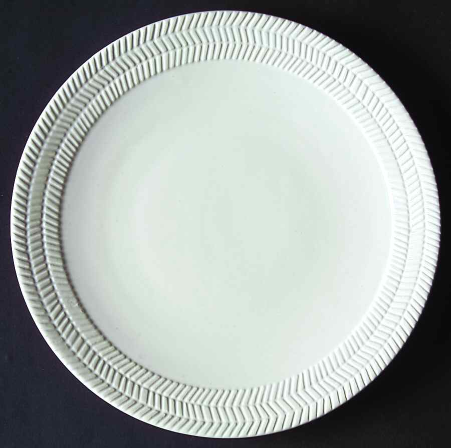 Chantilly White Graphic Salad Plate by Studio Nova-1