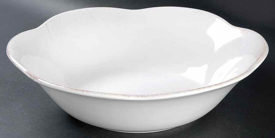 Jardinette White 10" Round Vegetable Bowl by Studio Nova-1