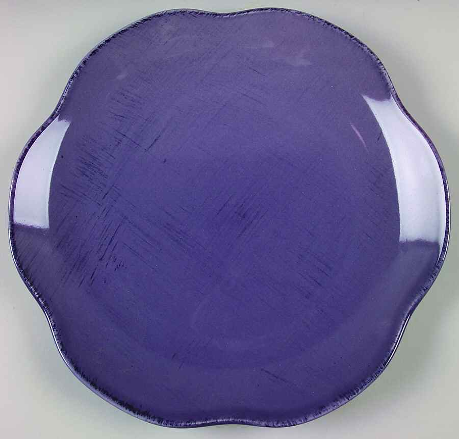 Jardinette Purple 12" Chop Plate (Round Platter) by Studio Nova-1
