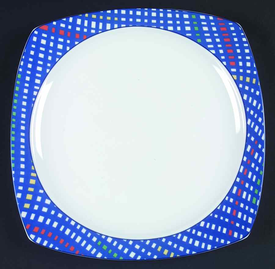 Metro Lane Blue Dinner Plate by Studio Nova-1