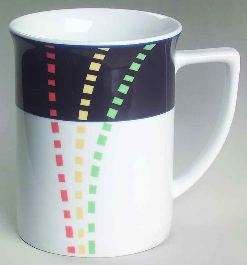 Metro Lane Black Mug by Studio Nova-1