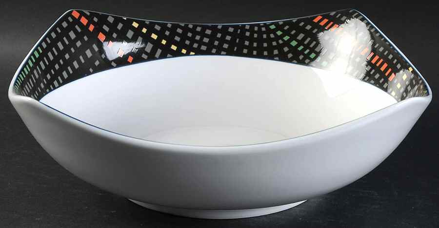 Metro Lane Black 10" Round Vegetable Bowl by Studio Nova-1