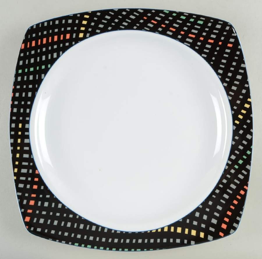 Metro Lane Black 12" Chop Plate (Round Platter) by Studio Nova-1