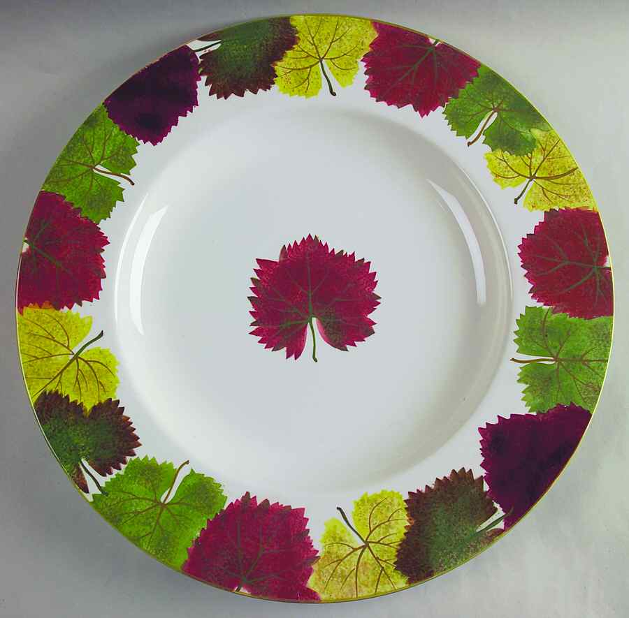 Leaf Harmony 16" Chop Plate (Round Platter) by Studio Nova-1