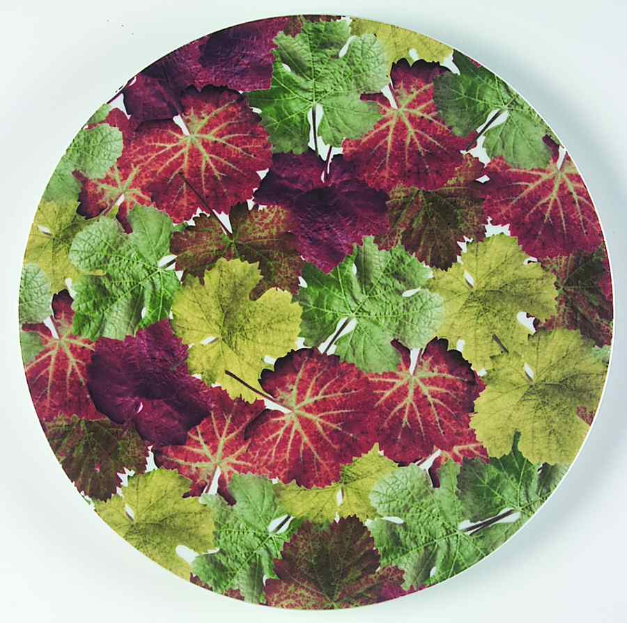 Leaf Harmony 12" Chop Plate (Round Platter) by Studio Nova-1