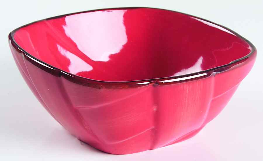 Largo Red Square Soup/Cereal Bowl by Studio Nova-1