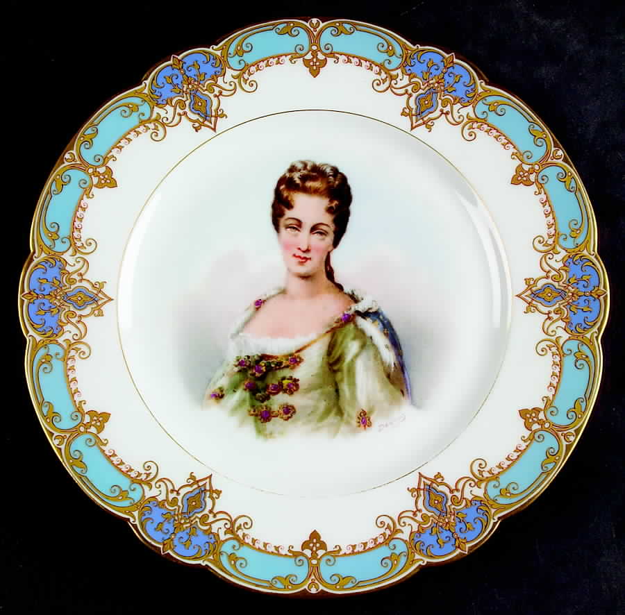 Sevres Porcelain Collector Plates Duchesse De Bourgogne - No Box by Sevres Porcelain (France)-1