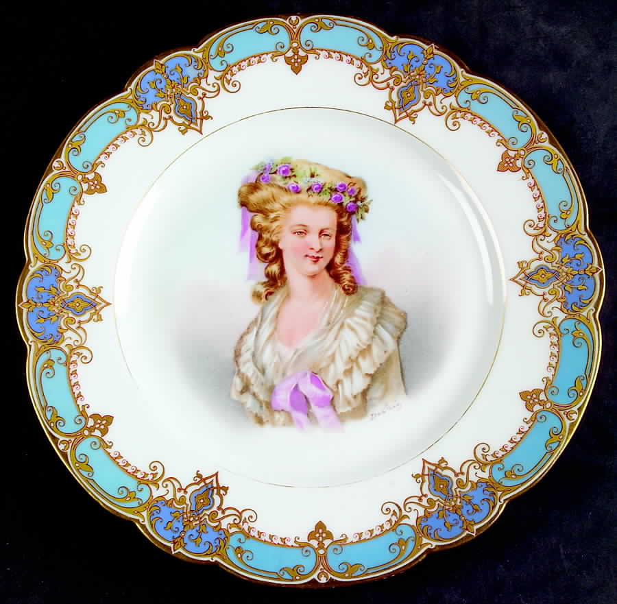 Sevres Porcelain Collector Plates Madame De Lamballe - No Box by Sevres Porcelain (France)-1