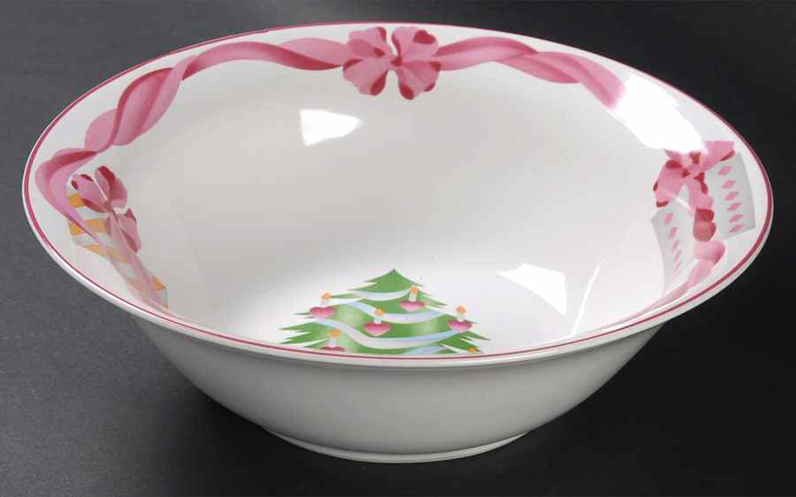 Home for Christmas (China) 9" Round Vegetable Bowl by Sango-1
