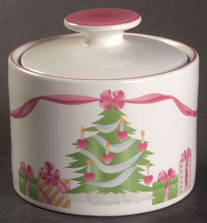 Home for Christmas (China) Sugar Bowl & Lid by Sango-1