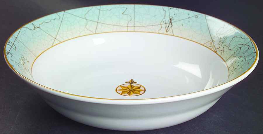 Lighthouse Harbor 9" Round Vegetable Bowl by Sakura-1