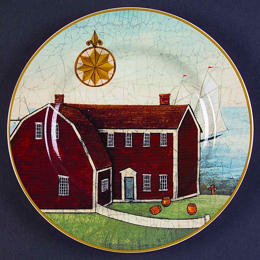 Lighthouse Harbor Salad Plate by Sakura-1