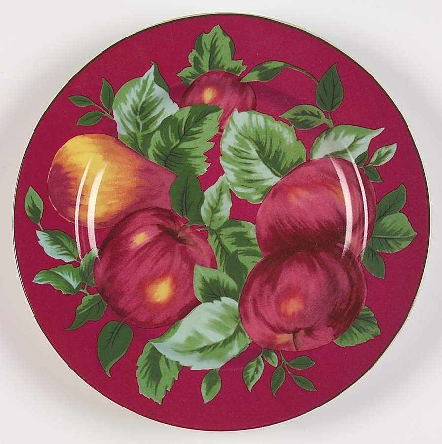 Burgundy Sonoma Salad Plate by Sakura-1