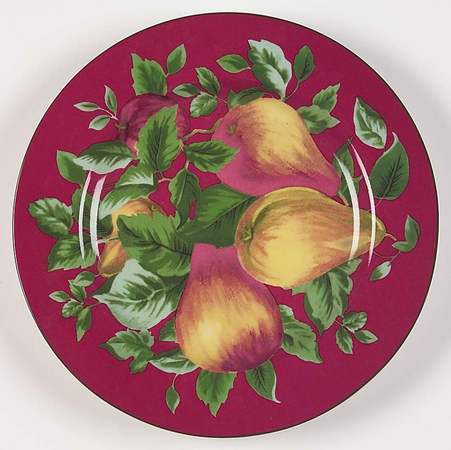 Burgundy Sonoma Salad Plate by Sakura-1
