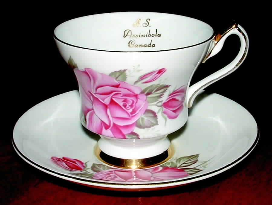 X1611 Footed Cup & Saucer Set by Society (England)-1