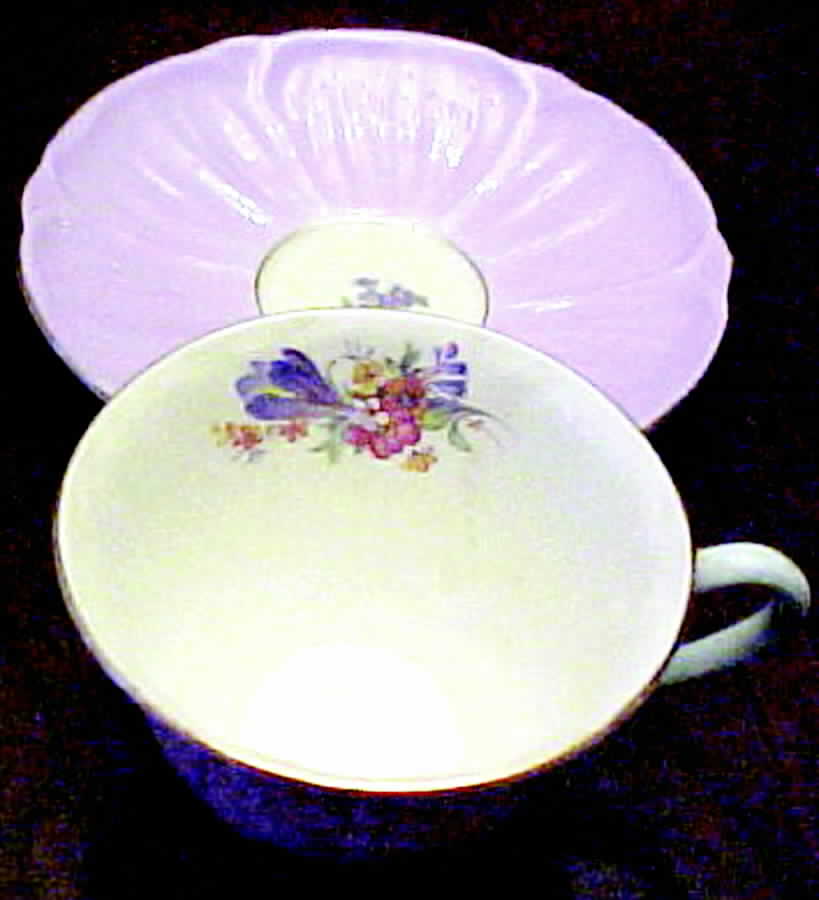 13337 Flat Cup & Saucer Set by Shelley-1