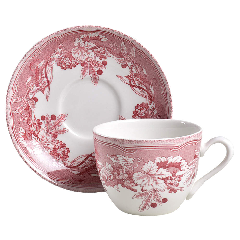 Fulham Flat Cup & Saucer Set by Spode-1