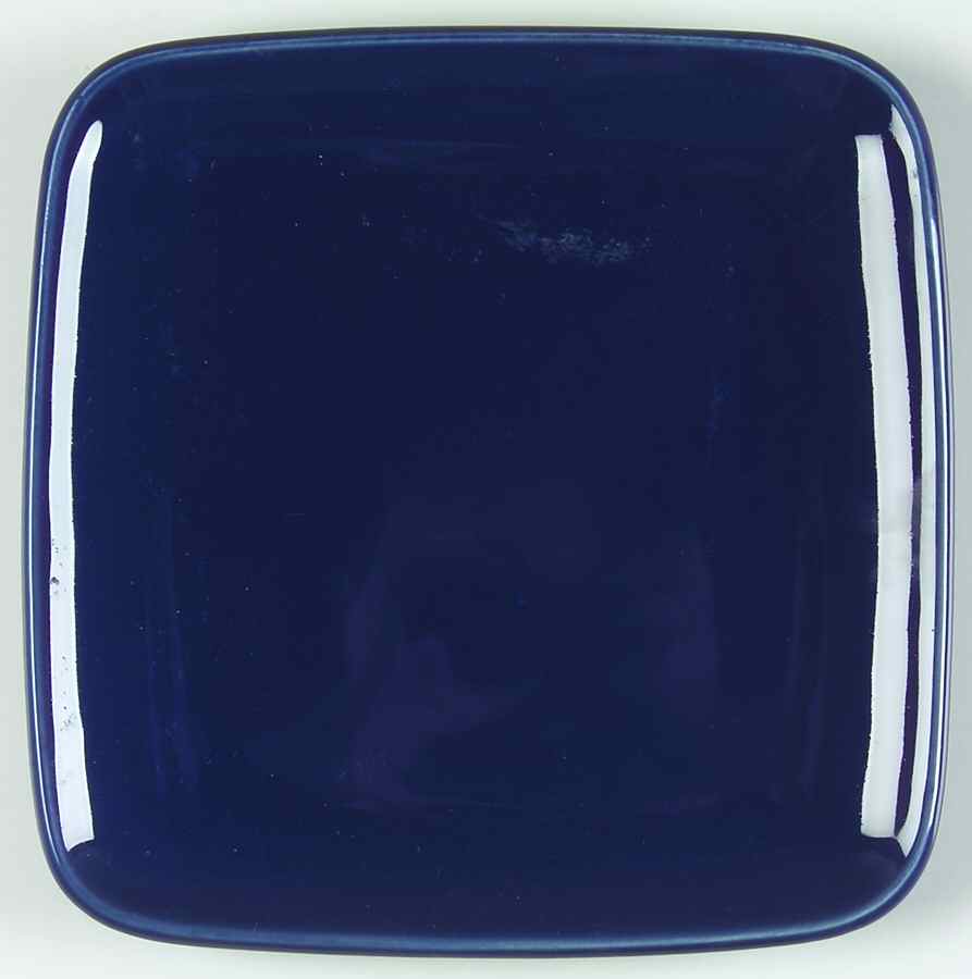 Forma Blue Square Salad Plate by Signature-1