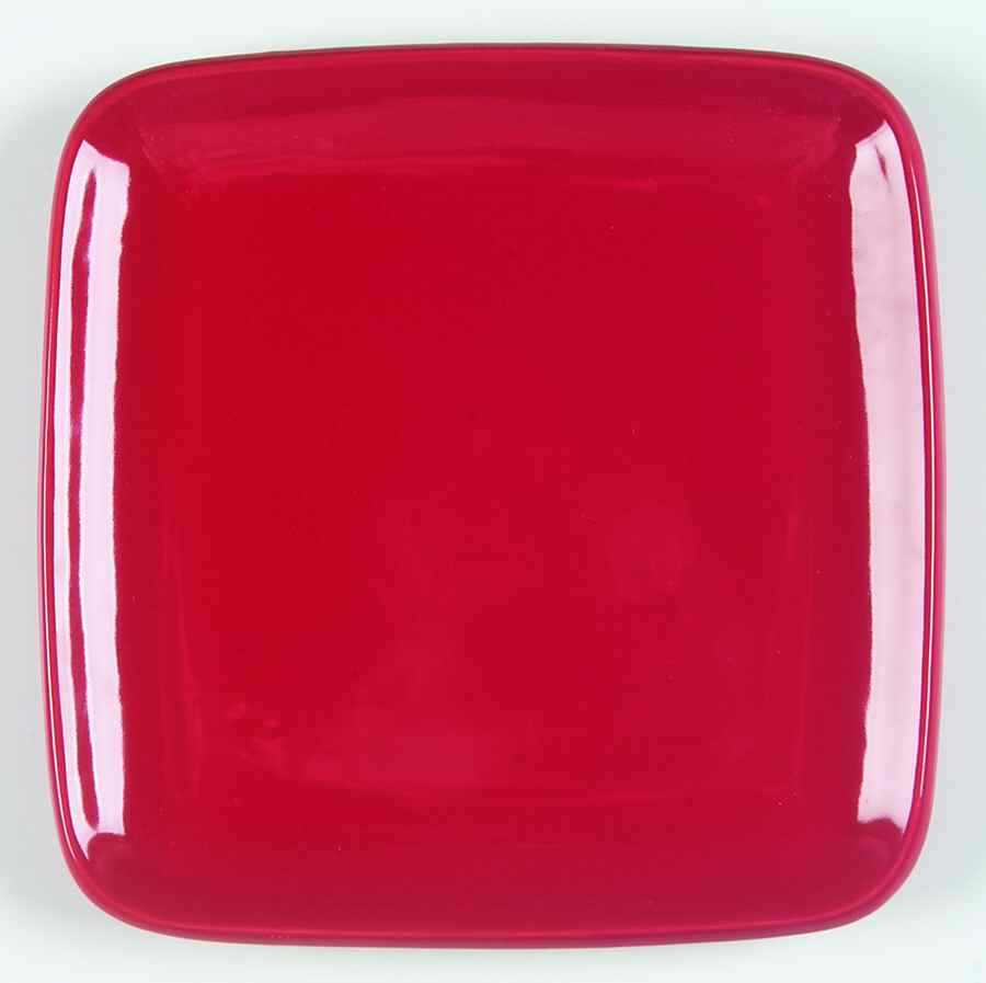 Forma Red Square Salad Plate by Signature-1