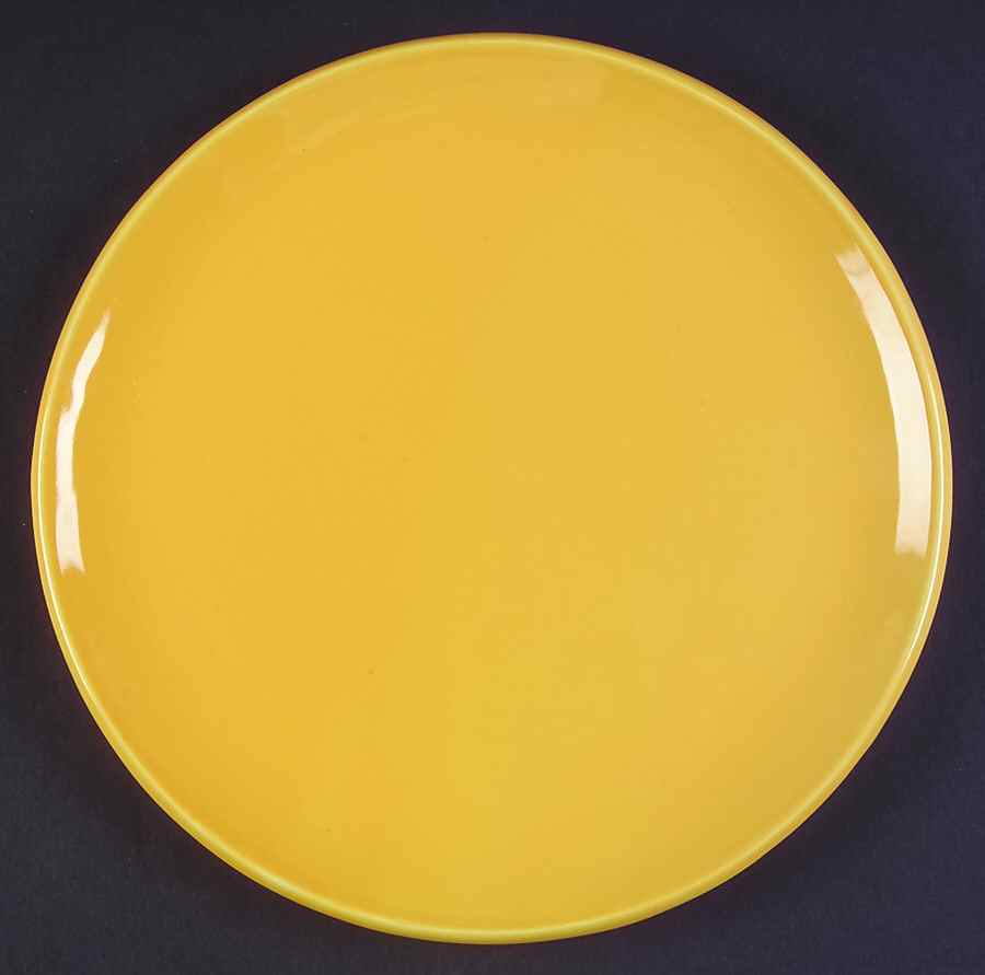 Forma Yellow Dinner Plate by Signature-1