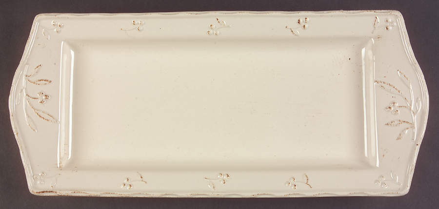Bella Ivory 18" Rectangular Serving Platter by Signature-1