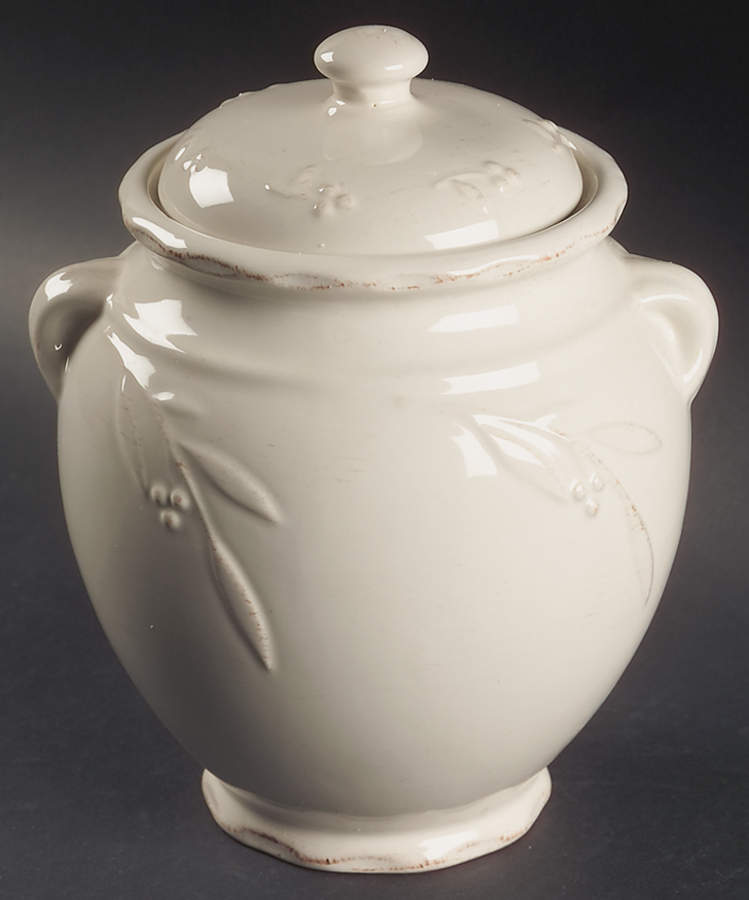 Bella Ivory Large Canister & Lid by Signature-1