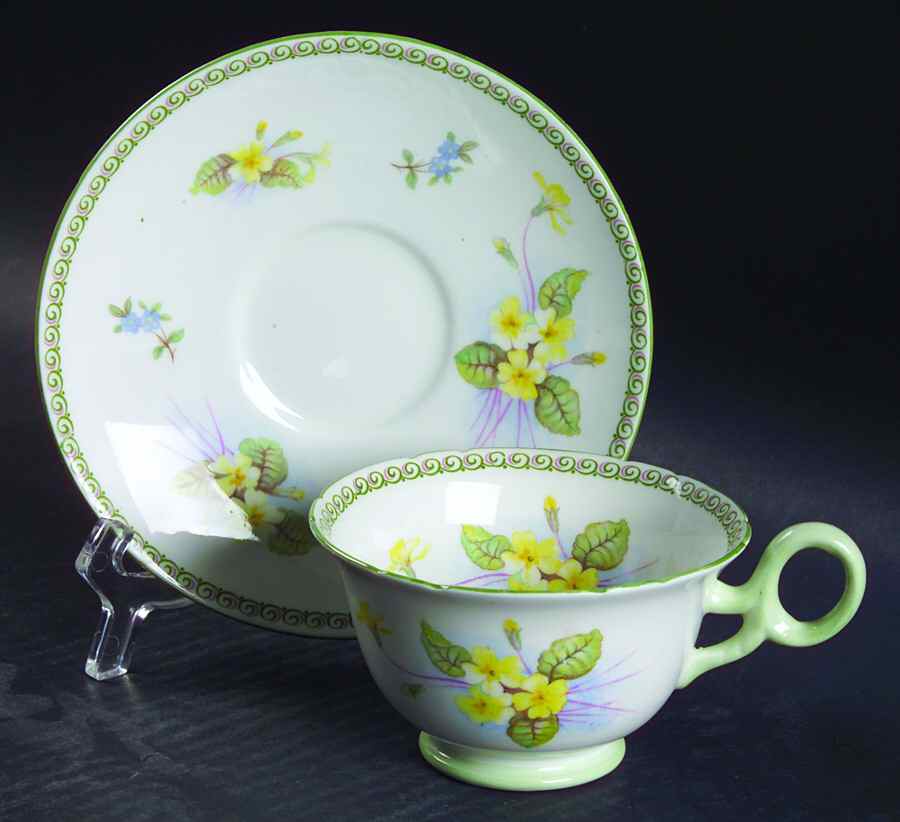 13514 Footed Cup & Saucer Set by Shelley-1