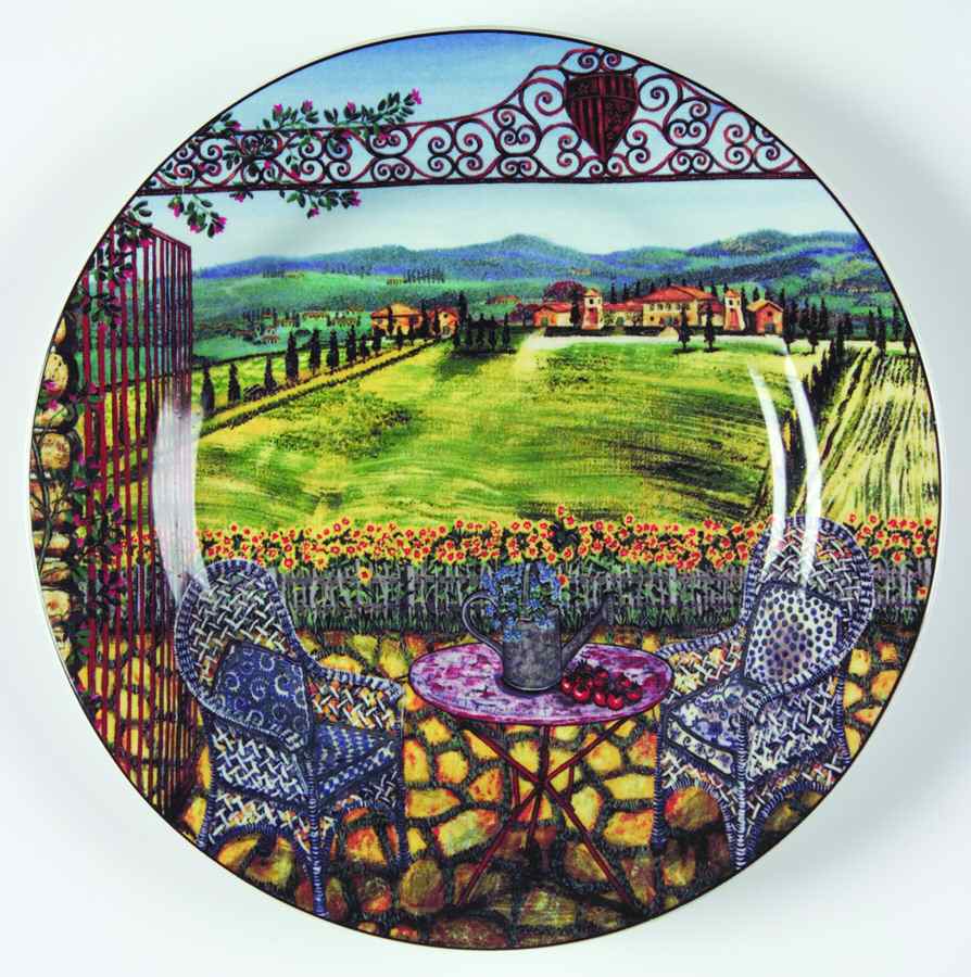 Tuscan Travels Salad Plate by Sakura-1