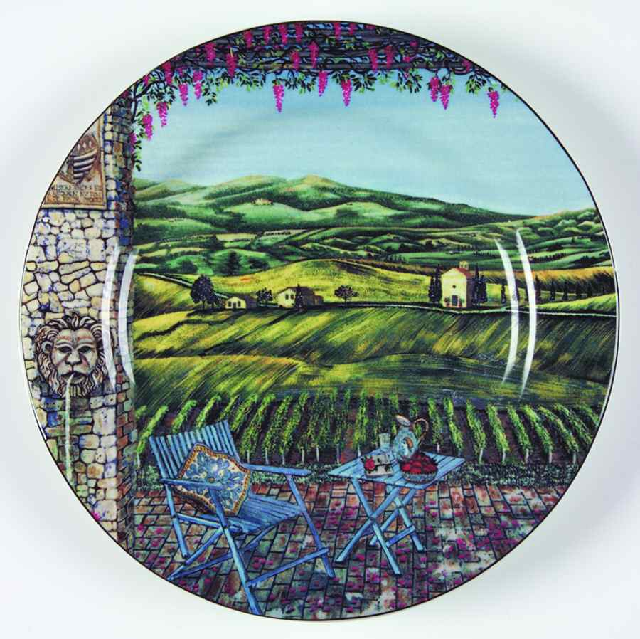 Tuscan Travels Salad Plate by Sakura-1