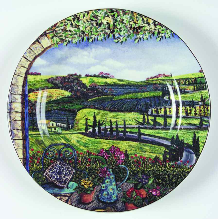 Tuscan Travels Salad Plate by Sakura-1