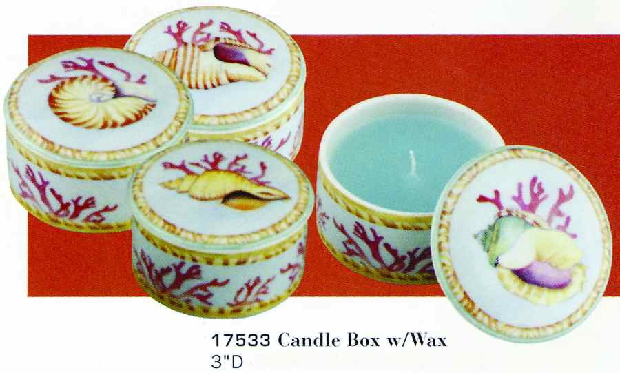 Collecting Sea Shells Candle Votive & Lid by Sadek-1