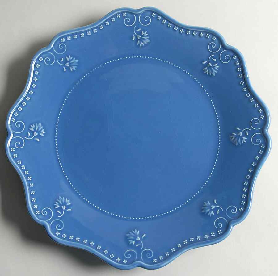 Sunflower Blue Service Plate (Charger) by Sadek-1