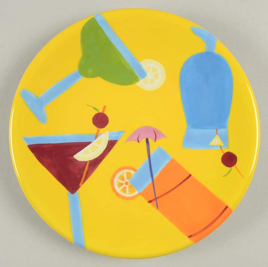 Paradise Yellow Salad Plate by Sonoma Home-1
