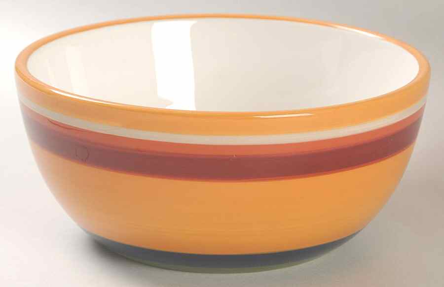 Colorfest III Orange Coupe Cereal Bowl by Sonoma Home-1