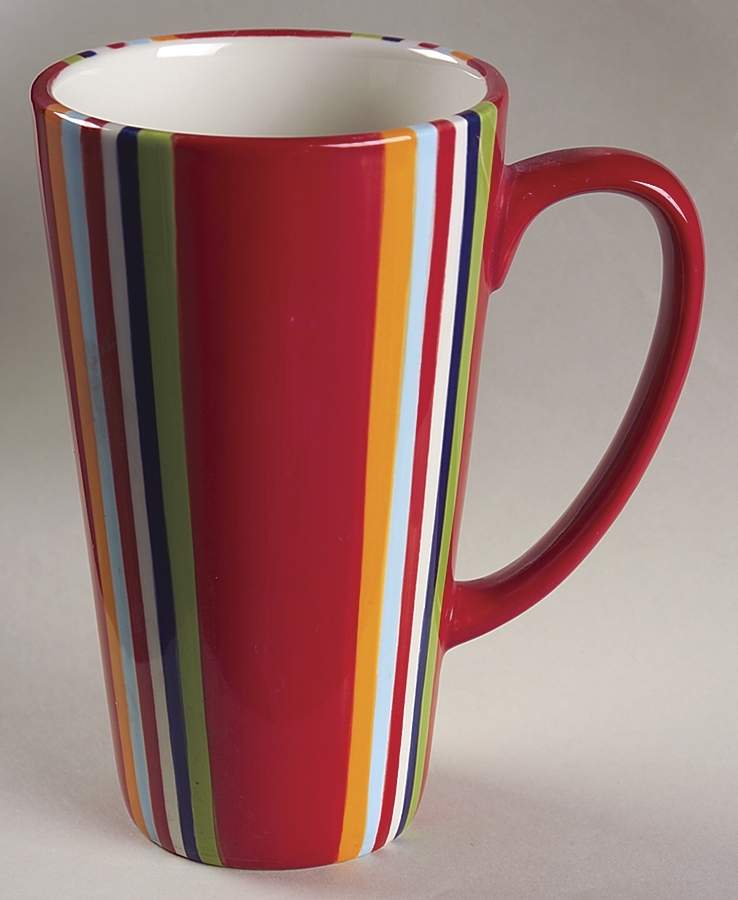Colorfest III Red Latte Mug by Sonoma Home-1