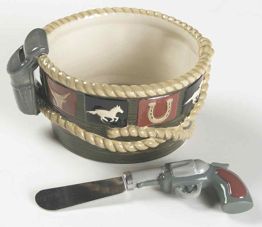 Happy Trails Dip Bowl & Spreader Set by Sonoma Home-1