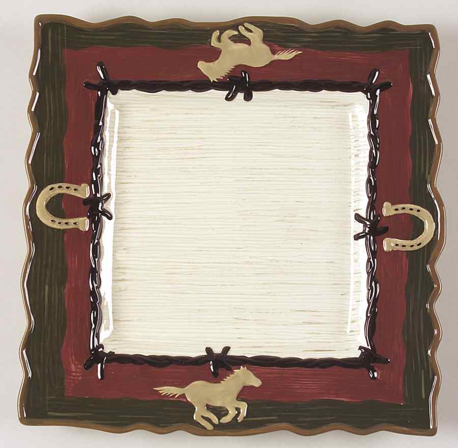 Happy Trails Square Dinner Plate by Sonoma Home-1