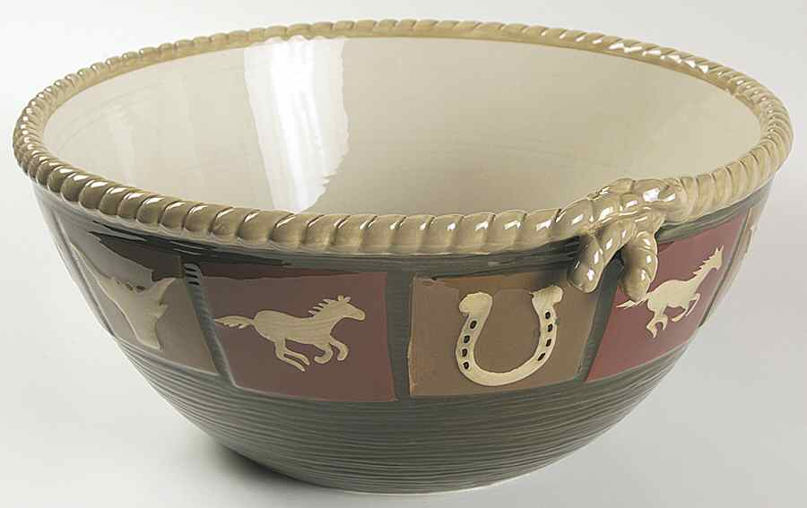 Happy Trails 11" Large Salad Serving Bowl by Sonoma Home-1