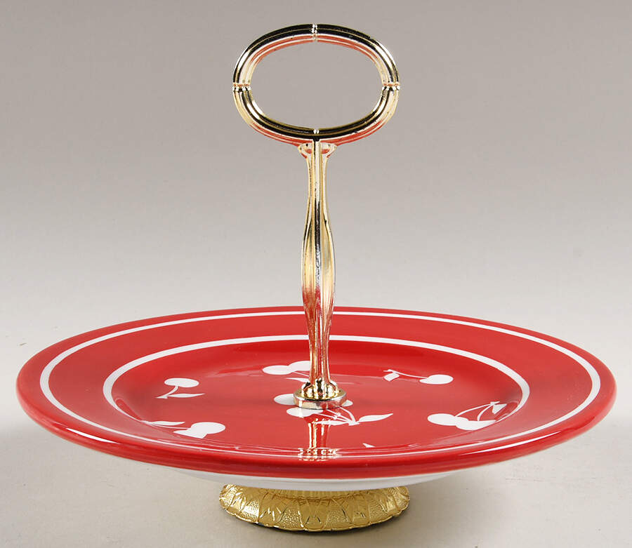 Cherries Jubilee 6" - 7" Tidbit (from Salad Plate) HC by Sonoma Home-1