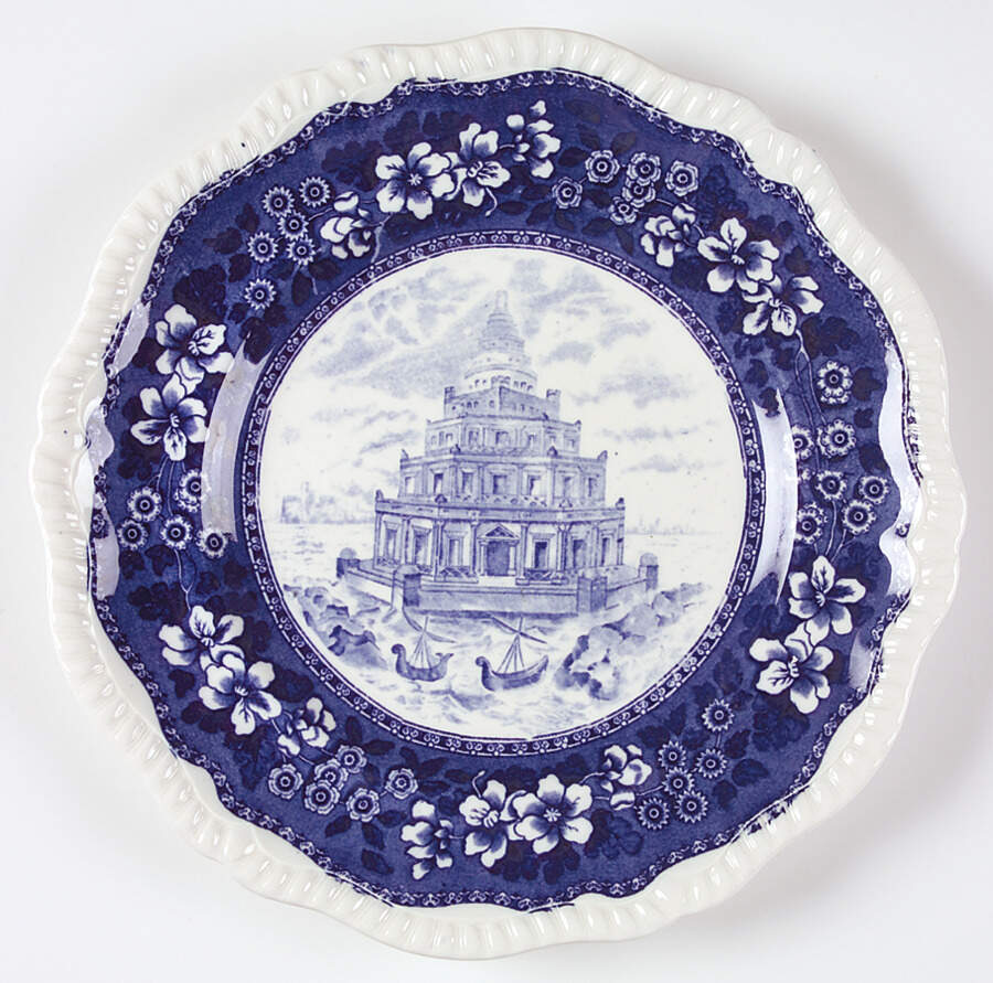 Seven Wonders of the World Dinner Plate by Spode-1
