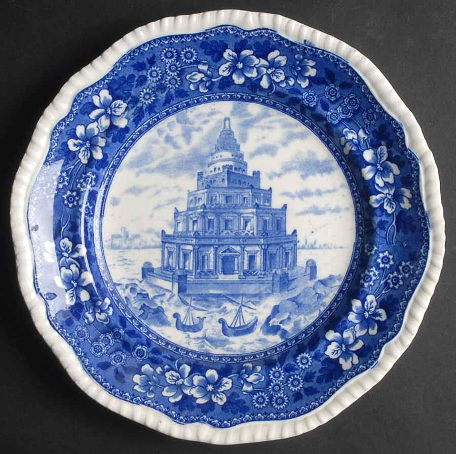 Seven Wonders of the World Luncheon Plate by Spode-1