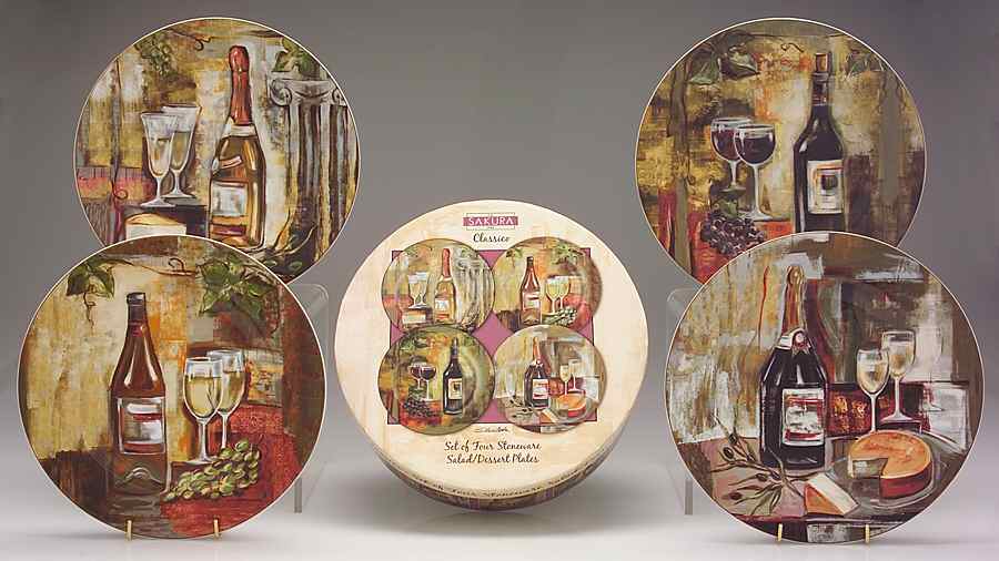 Classico Salad Plate - Set of 4 Boxed by Sakura-1