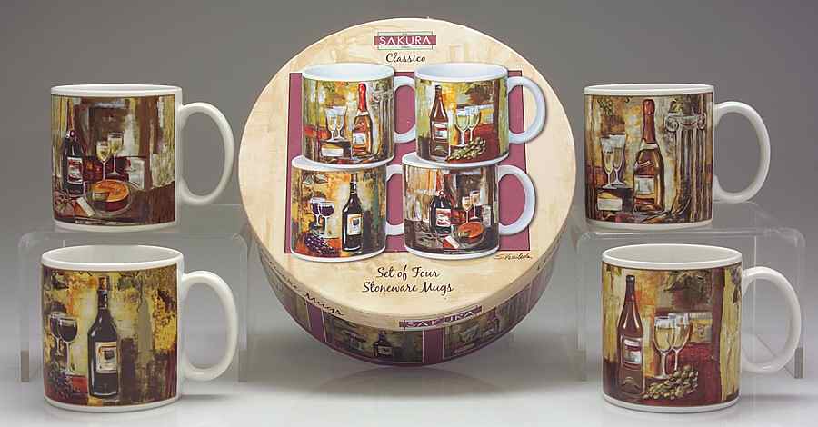 Classico Mug - Set of 4 Motifs Boxed by Sakura-1