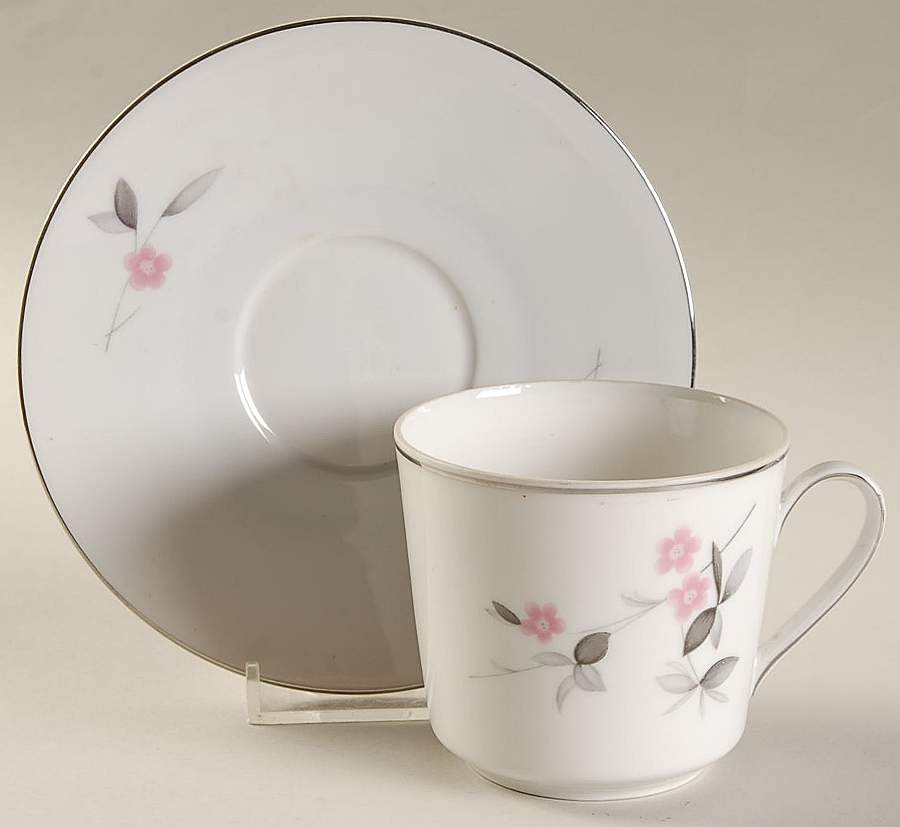 Serene Flat Cup & Saucer Set by Seltmann-1