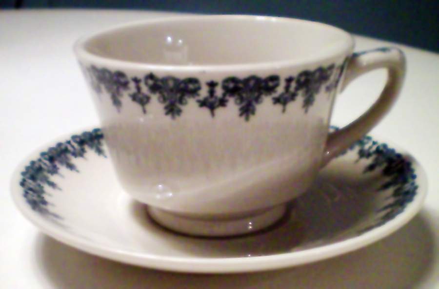 SHO247 Footed Cup & Saucer Set by Shenango-1